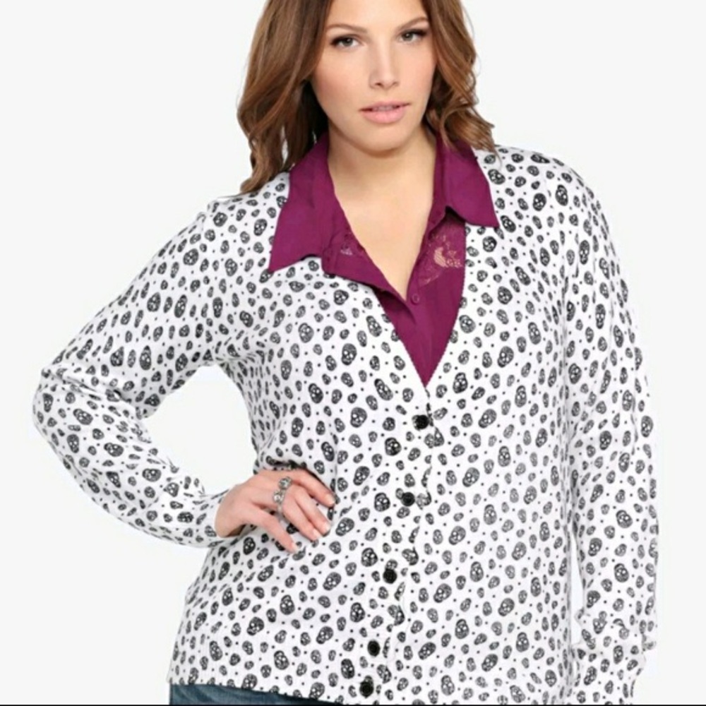 Torrid skull cardigan